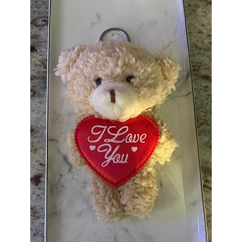 Bear Heart I Love You Keychain New